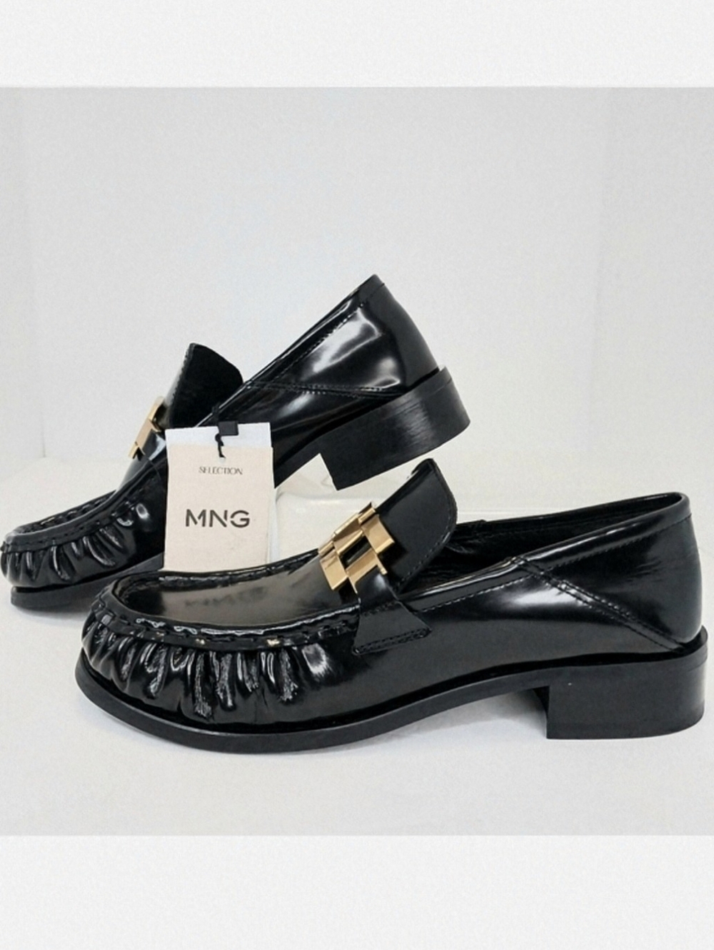 Mango Premium Pieces Leather Shoes, NWT, Size‎ 37| US 6.5